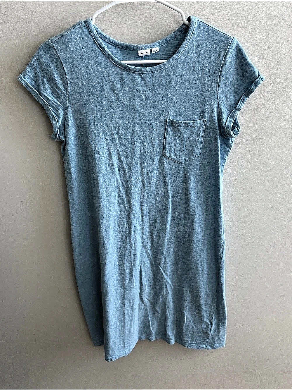 Gap Pocket T-Shirt Dress Blue Mini Dress